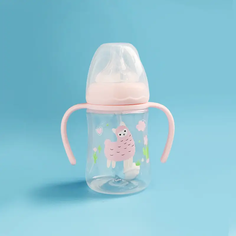 Manufacturer Wholesale Newborn Baby Bottles Food-Grade Plastic Pp Newborn Baby Bottles Anti-Colic Standard Wide-Mouth Bottles