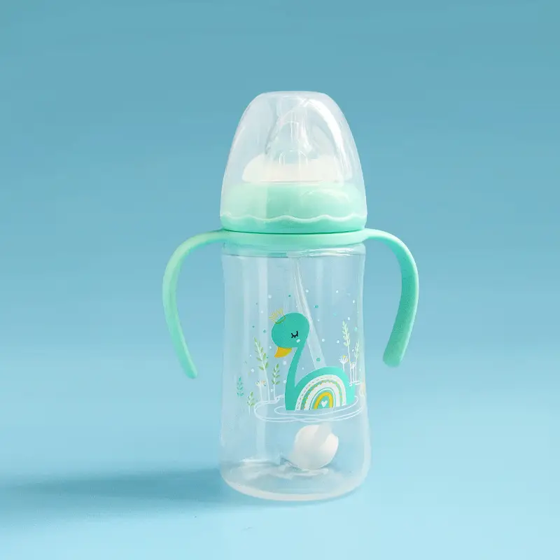 Manufacturer Wholesale Newborn Baby Bottles Food-Grade Plastic Pp Newborn Baby Bottles Anti-Colic Standard Wide-Mouth Bottles