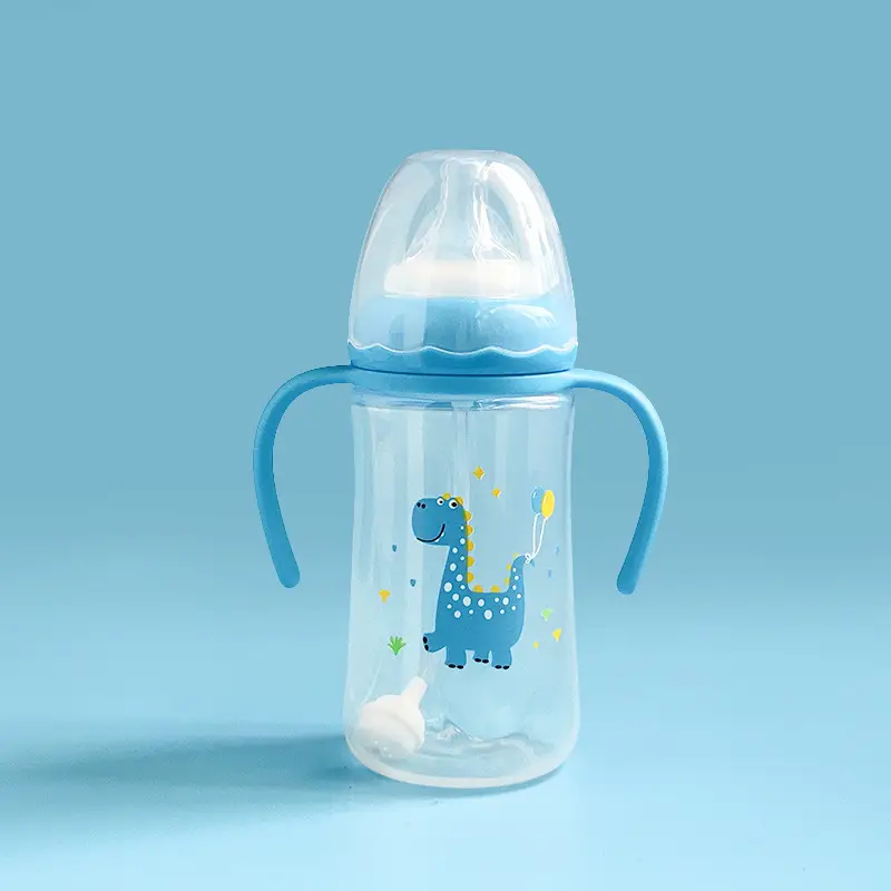 Manufacturer Wholesale Newborn Baby Bottles Food-Grade Plastic Pp Newborn Baby Bottles Anti-Colic Standard Wide-Mouth Bottles
