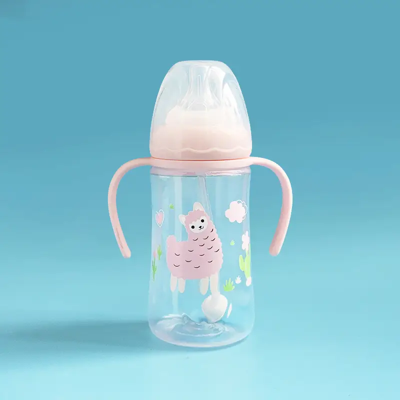 Manufacturer Wholesale Newborn Baby Bottles Food-Grade Plastic Pp Newborn Baby Bottles Anti-Colic Standard Wide-Mouth Bottles