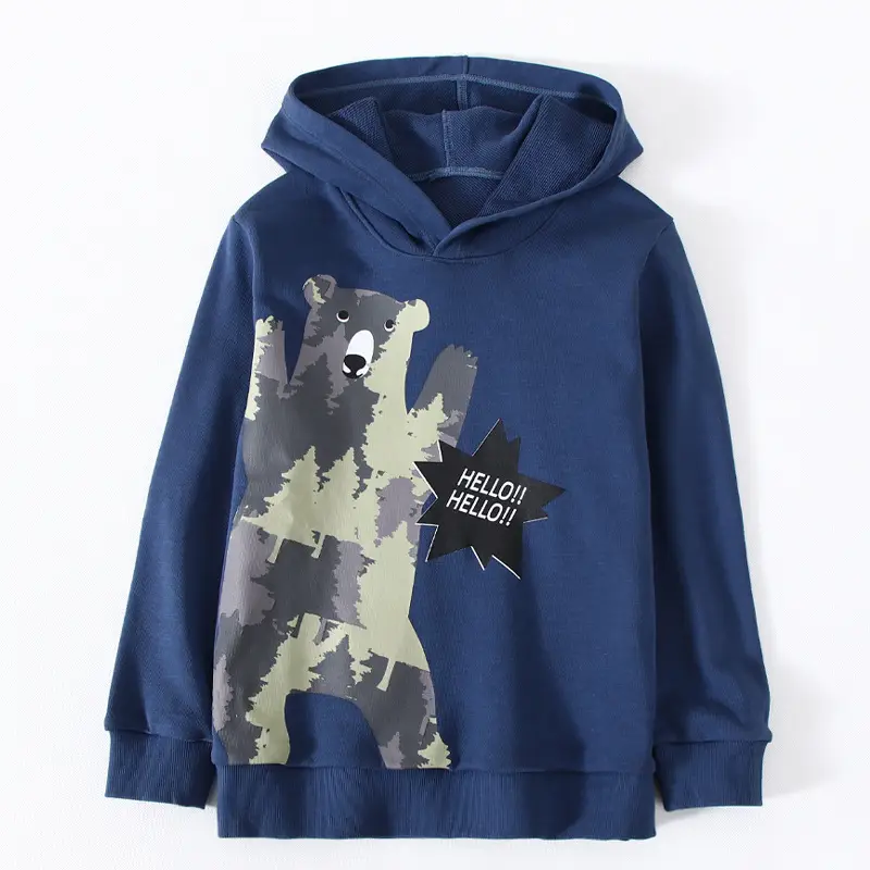 Yellow Fox Graphic Hoodie for Boys Autumn Winter - Image 20