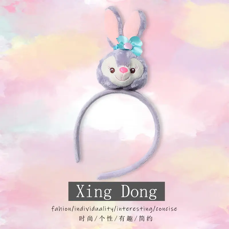 Cute Cartoon Stuffed Rabbit Hair Band for Girls - Image 4