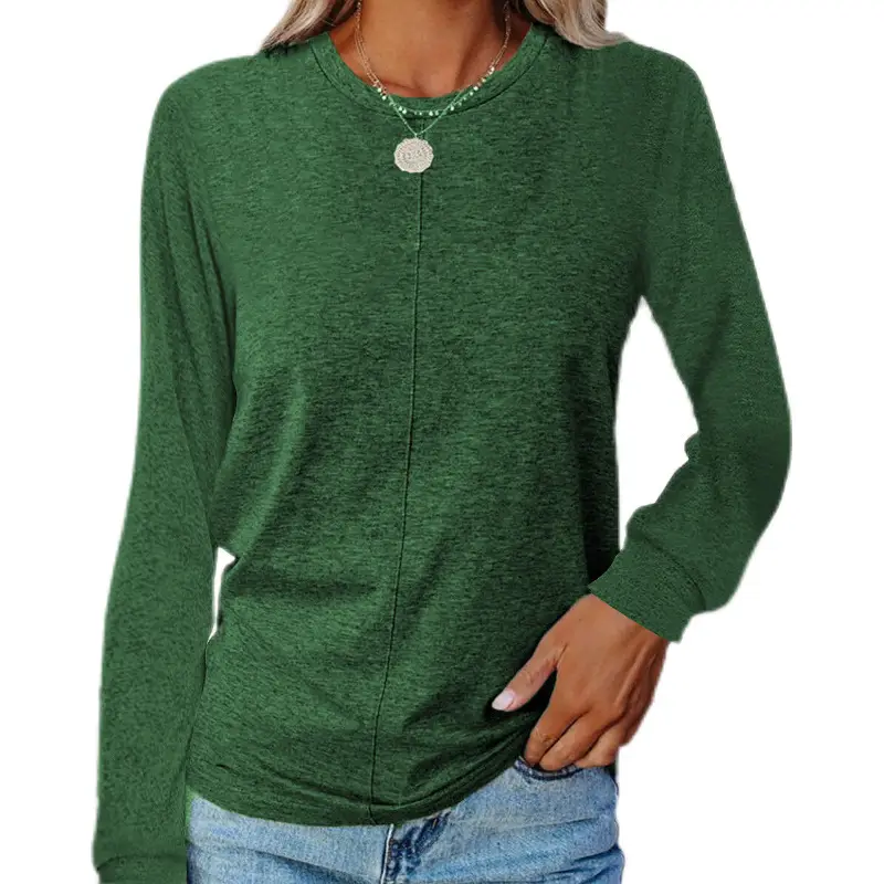 2023 Long Sleeve Black T-Shirt for Women - Image 2