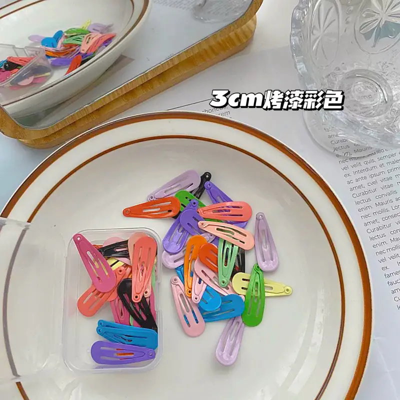 3cm Colorful Hair Clips for Kids & Baby Hairpins - Image 2