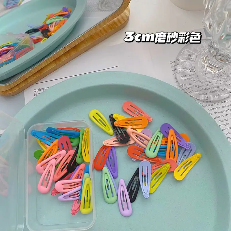 3cm Colorful Hair Clips for Kids & Baby Hairpins - Image 8