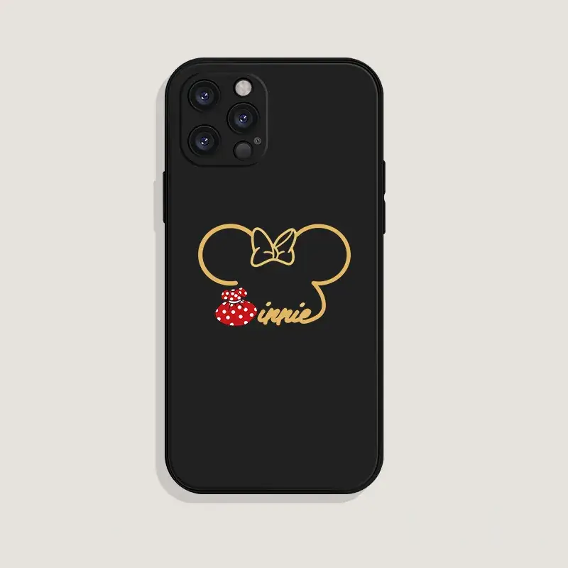 Disney Minnie Mouse Cartoon Phone Case Black - Image 3