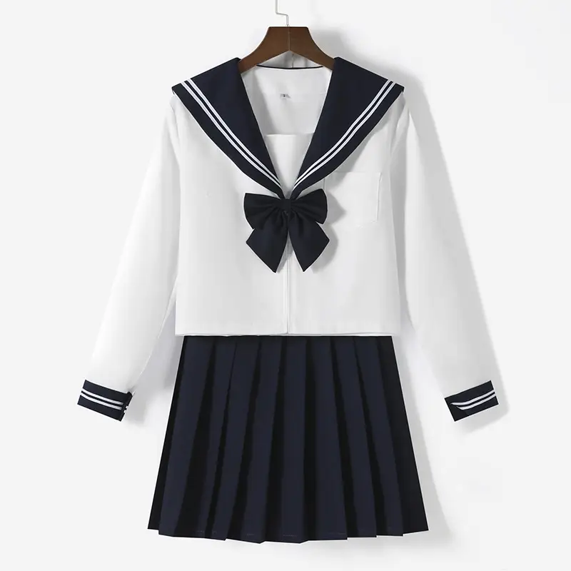 Blue Pleated Sailor Skirt for Girls School 80cm