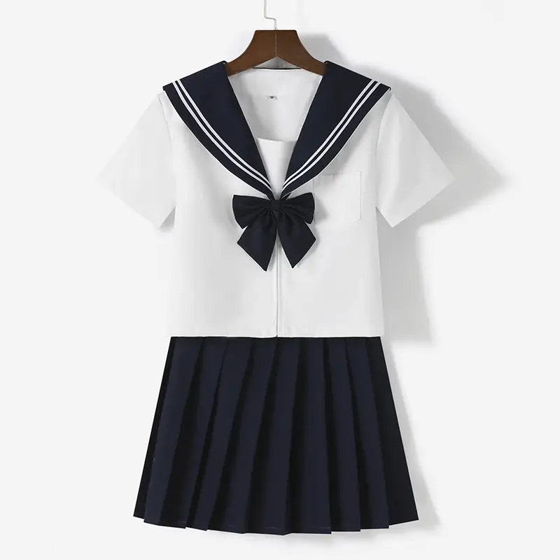 Blue Pleated Sailor Skirt for Girls School 80cm