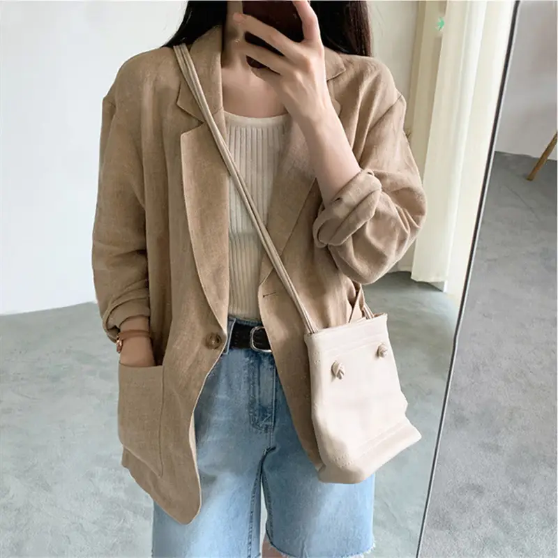 Women Thin Linen Suit 2021 Spring Summer Casual — feature 4