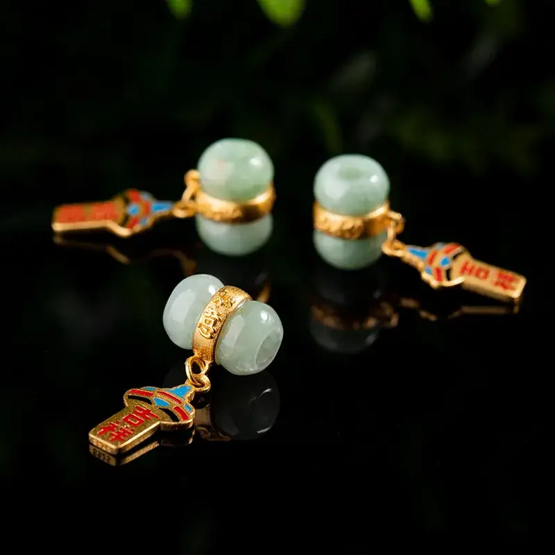 Empress Apearant Jade Bracelet with Gold Plating - Image 4