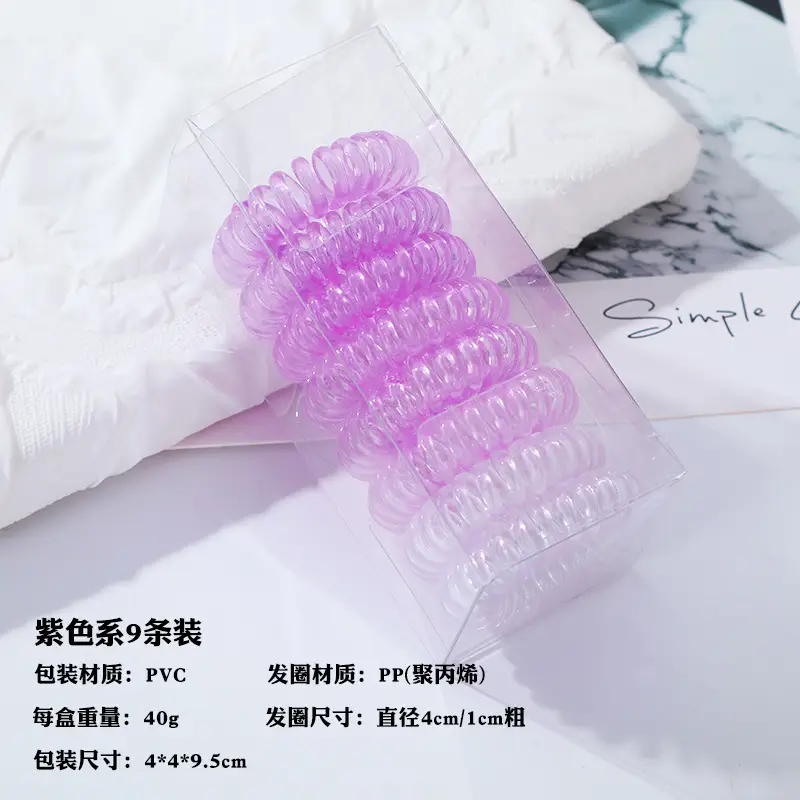 Korean Style Hair Rings Colorful Electric Set - Image 5