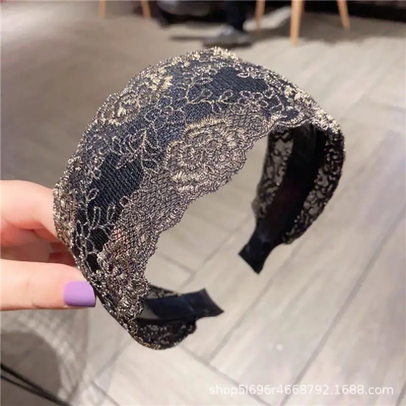 Lace Hair Band White Wide Brim Women's Hairpin - Image 5
