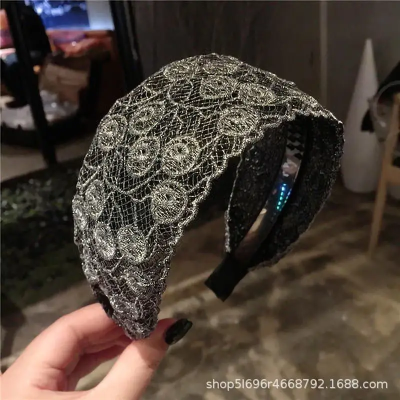 Lace Hair Band White Wide Brim Women's Hairpin - Image 8