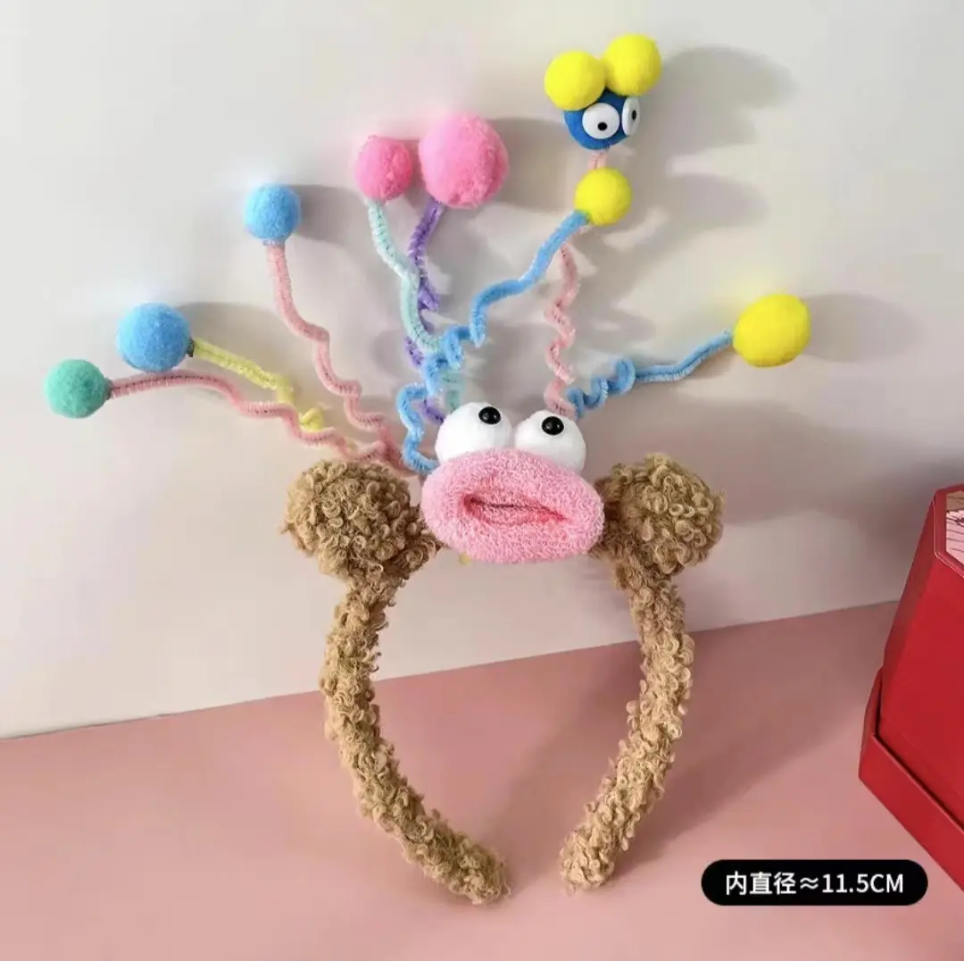 Cute Twisted Pinball Headband with Yellow Flower - Image 17