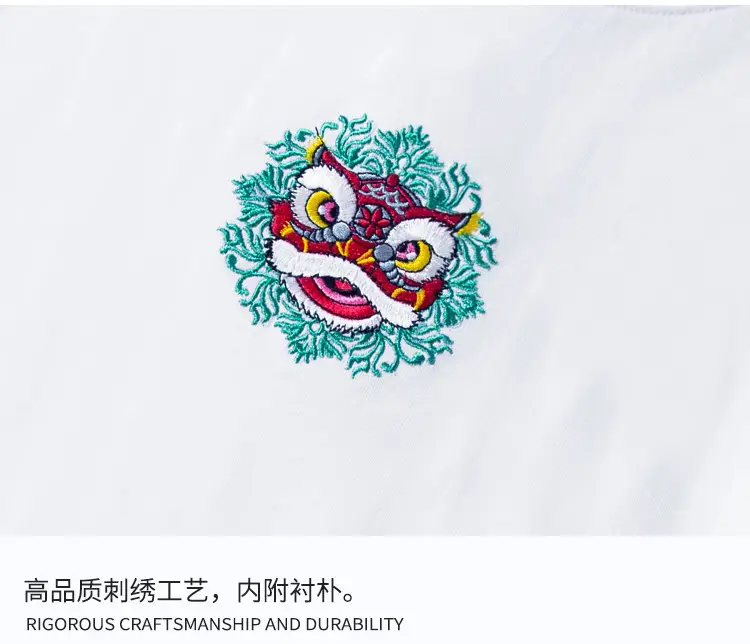 Men White Embroidered Cotton T-Shirt 2024 — feature 14