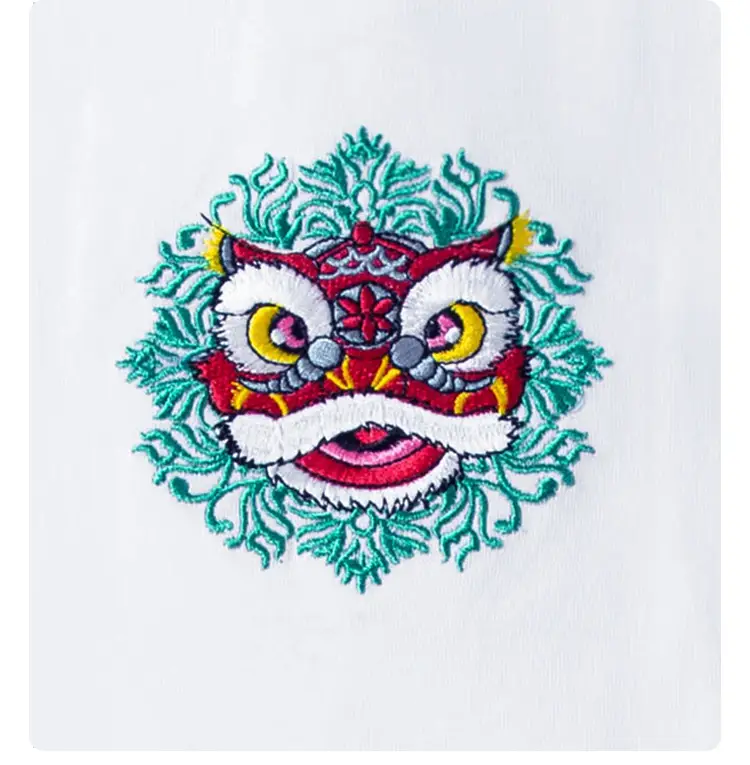 Men White Embroidered Cotton T-Shirt 2024 — feature 4