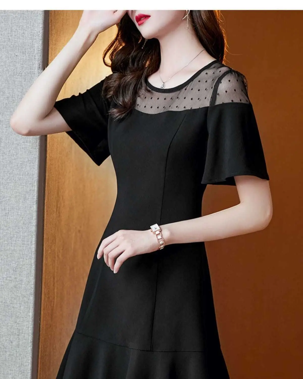 Black Korean Style Dress 2021 Summer Women — feature 10