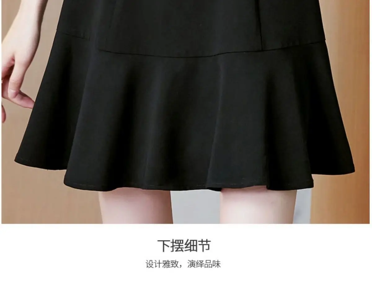 Black Korean Style Dress 2021 Summer Women — feature 12