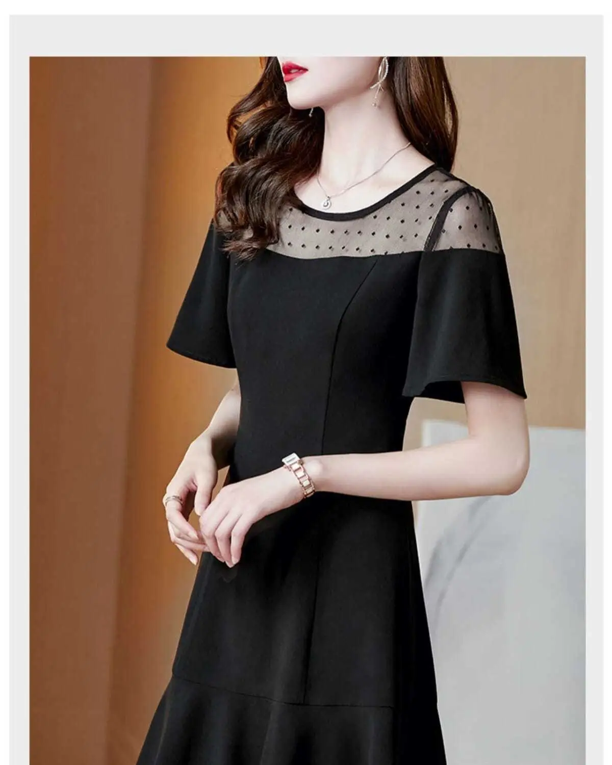 Black Korean Style Dress 2021 Summer Women — feature 5