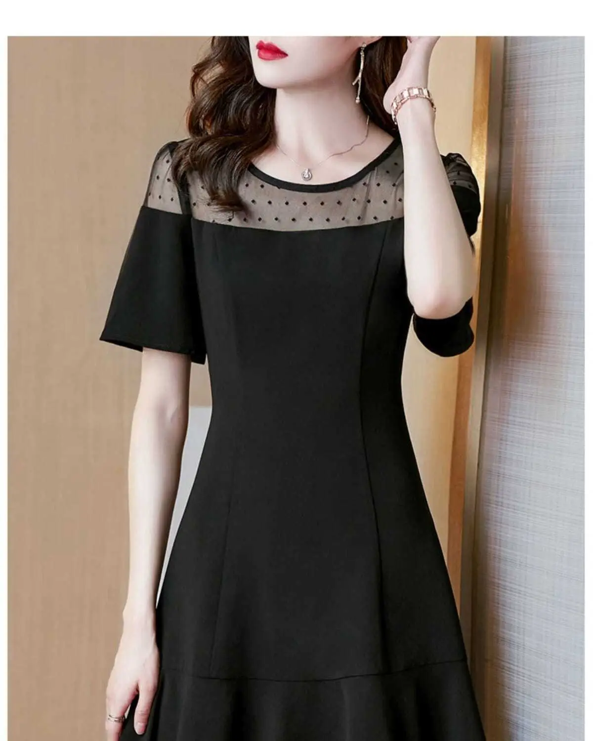 Black Korean Style Dress 2021 Summer Women — feature 7