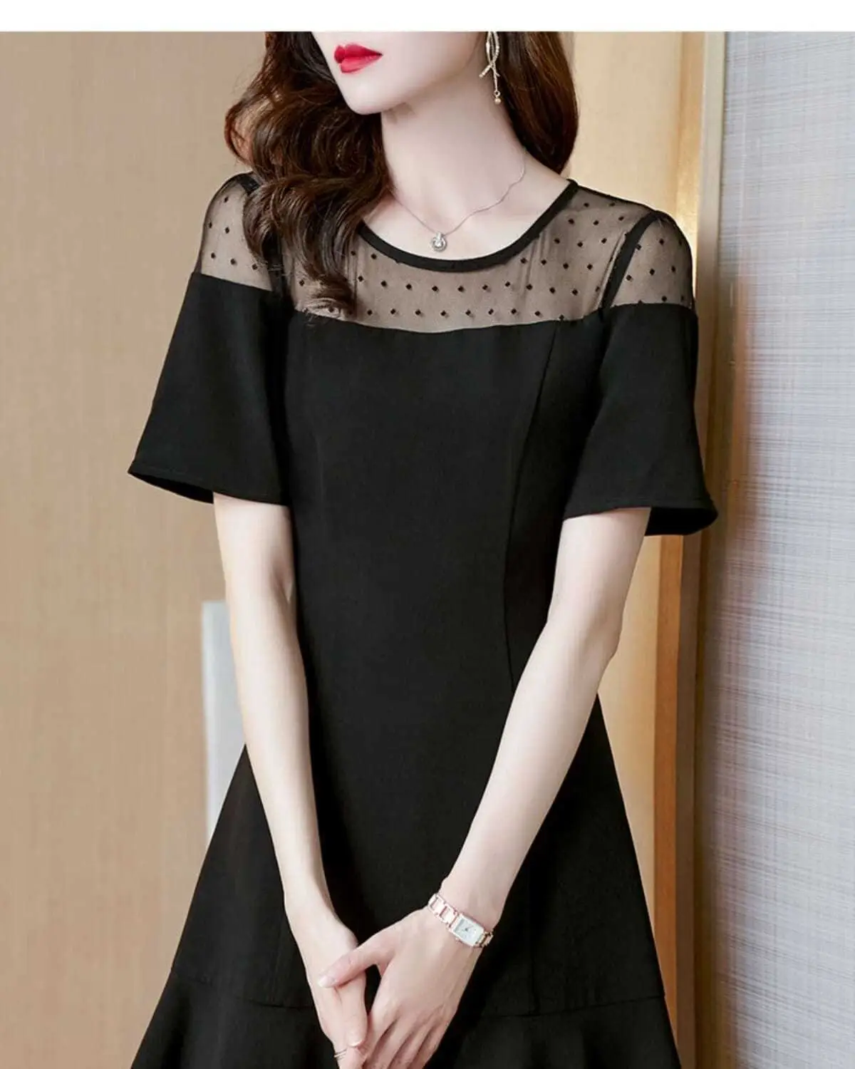 Black Korean Style Dress 2021 Summer Women — feature 9
