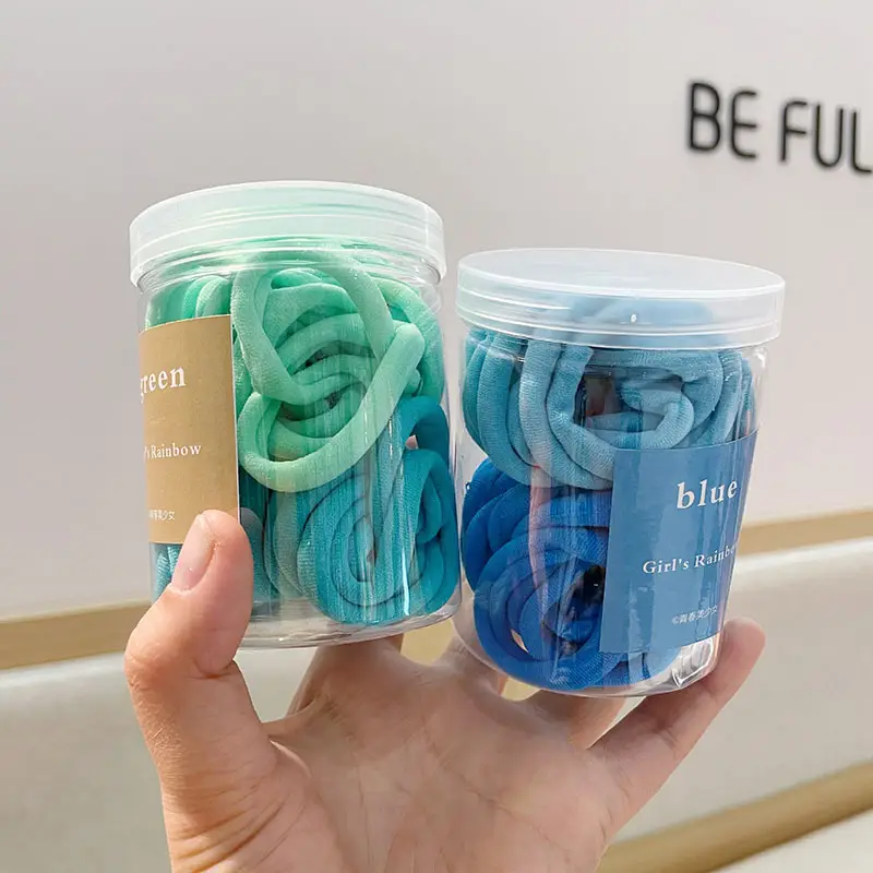Korean Style Hair Rings 50 Pack Blue Green - Image 9