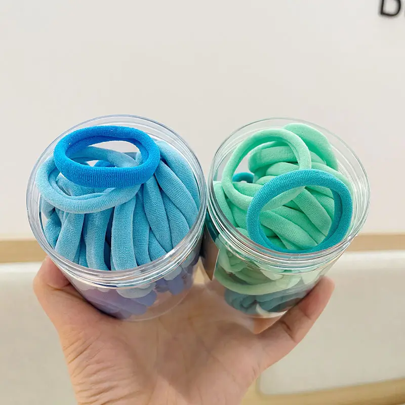 Korean Style Hair Rings 50 Pack Blue Green - Image 10