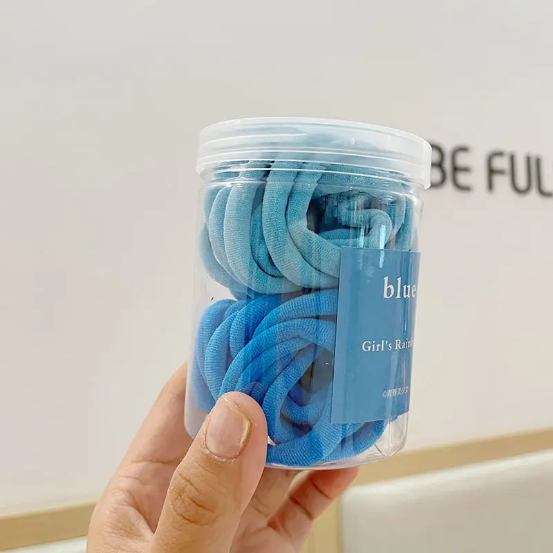 Korean Style Hair Rings 50 Pack Blue Green - Image 4