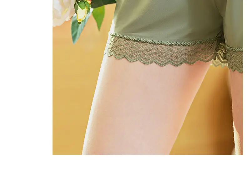 Women's Lace Shorts Plus Size Ice Silk Breathable — feature 37