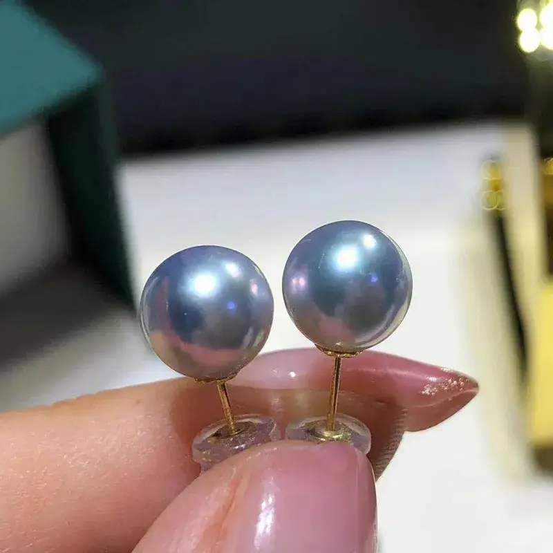DIY Pearl Earrings G18K Gold Women 3-12mm - Image 3