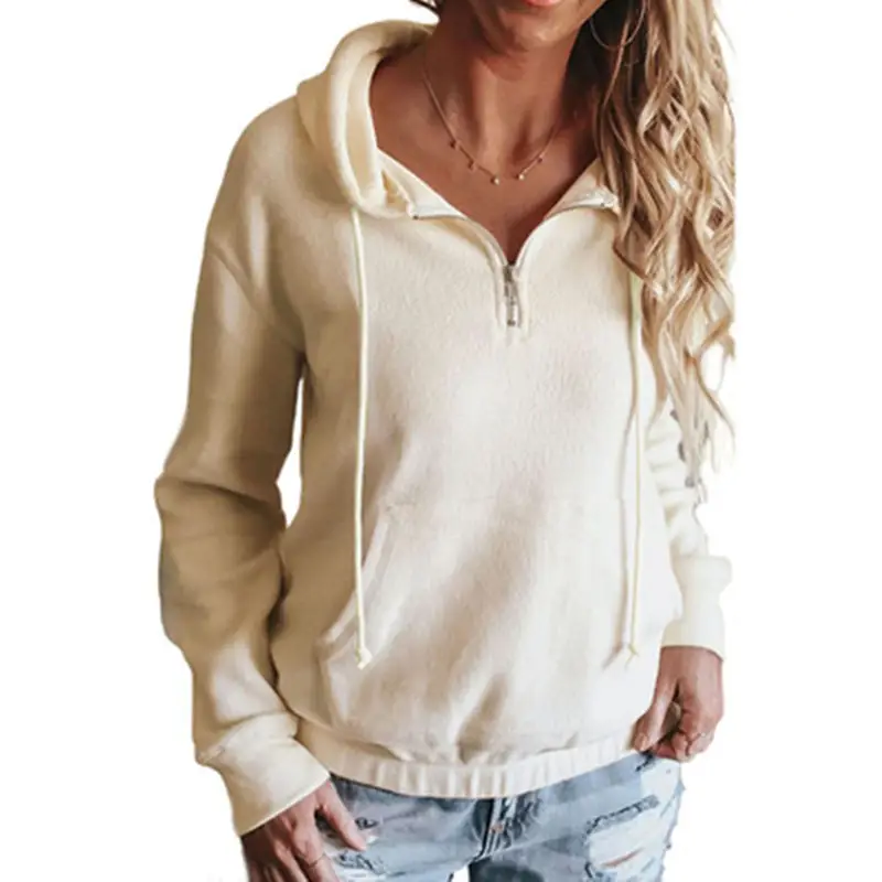 Women's Silver Fox Velvet Hooded Pullover Sweater - Image 4