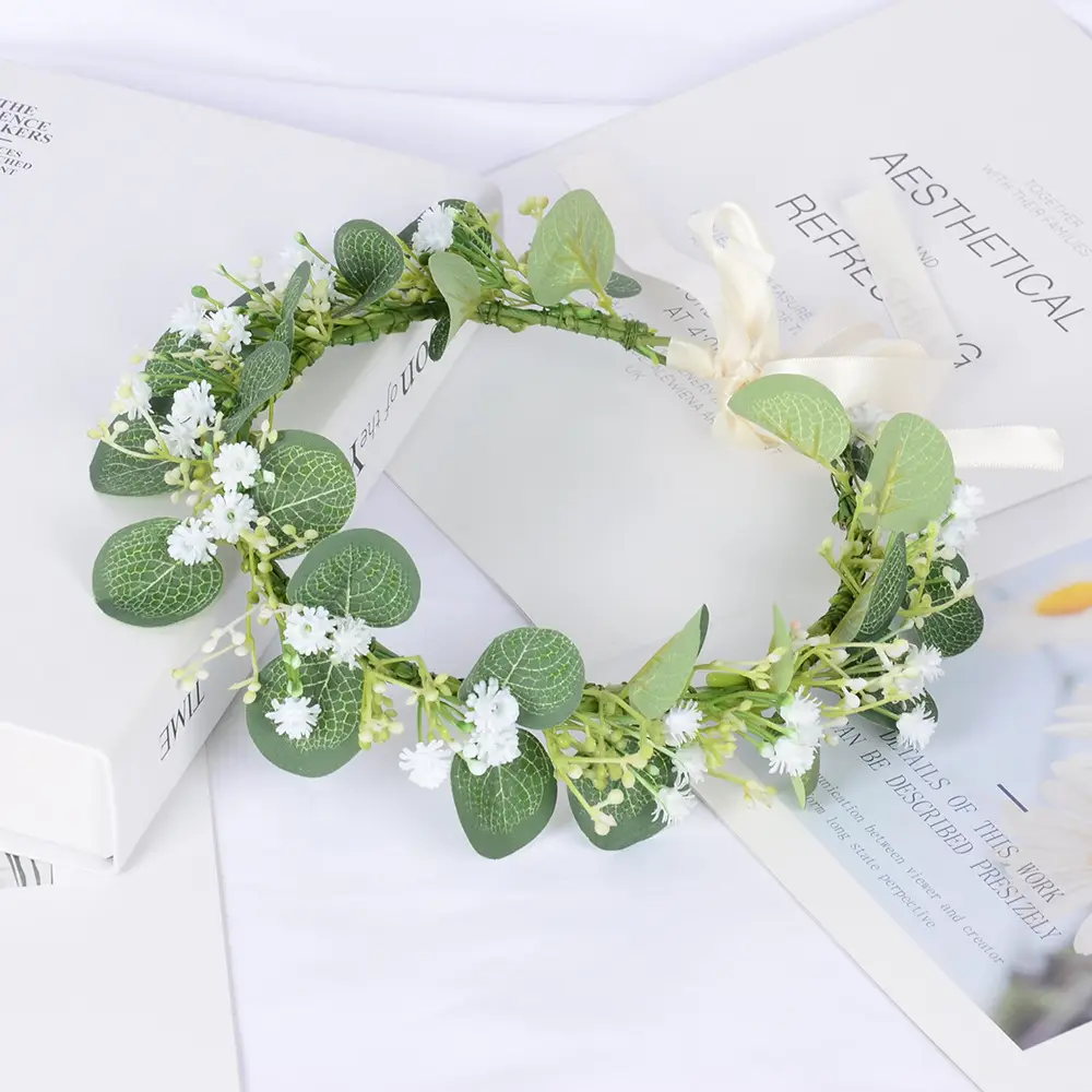 Cross-Border Gypsophila Eucalyptus Hair Gear for Women — feature 3