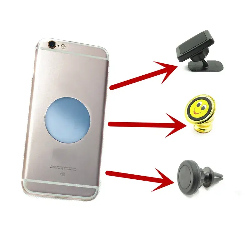Magnetic Phone Holder for Car with Glue & Iron Sheet - Image 17