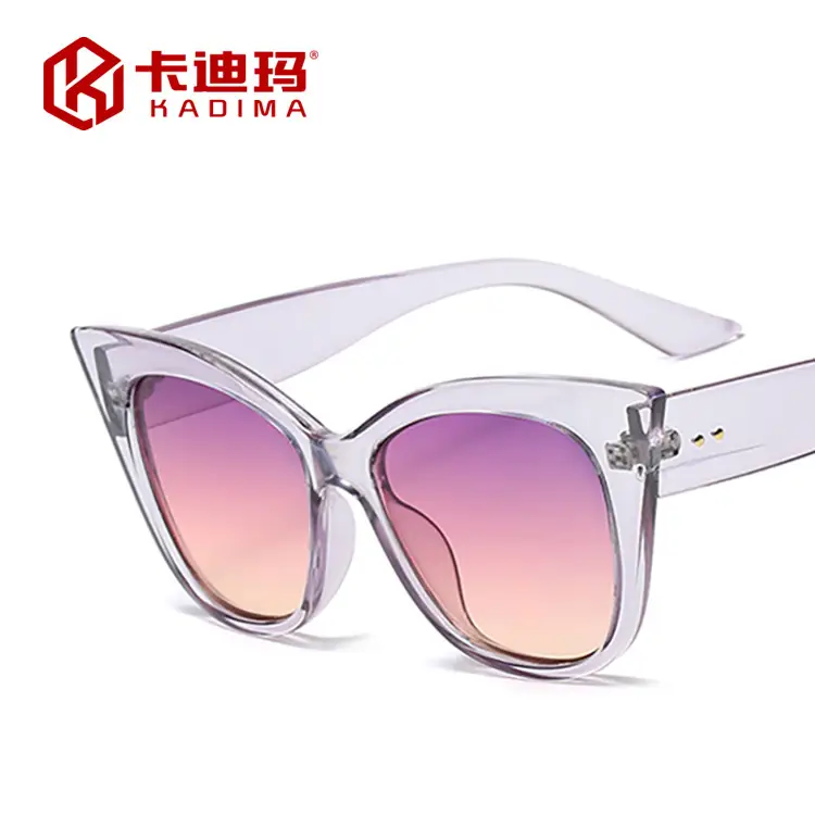 Cat's Eye Sunglasses with Brown Tinted Frames - Image 6