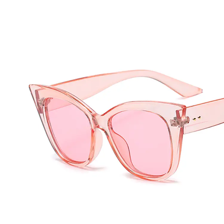 Cat's Eye Sunglasses with Brown Tinted Frames - Image 9