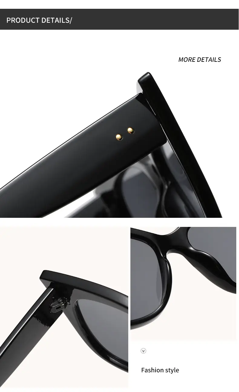Cat's Eye Sunglasses with Brown Tinted Frames — feature 13