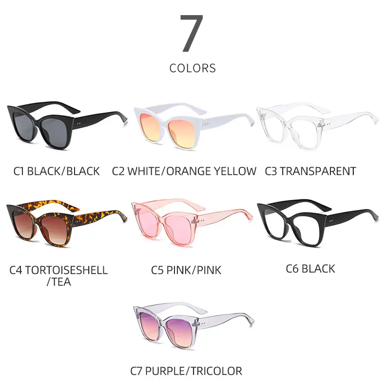Cat's Eye Sunglasses with Brown Tinted Frames — feature 3