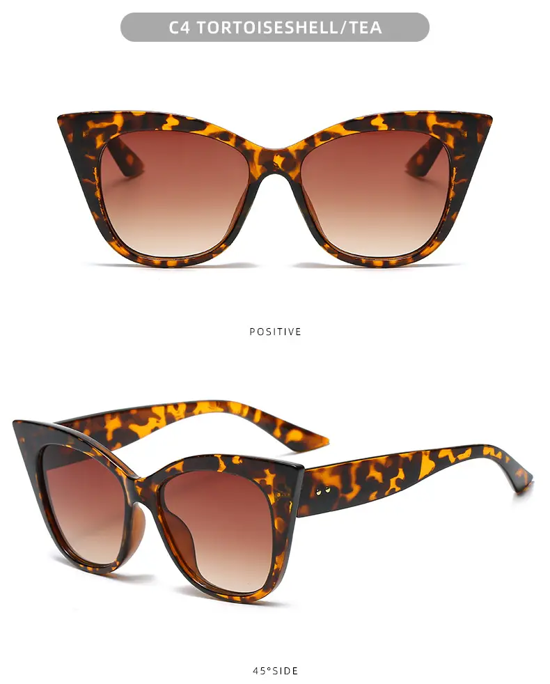 Cat's Eye Sunglasses with Brown Tinted Frames — feature 8