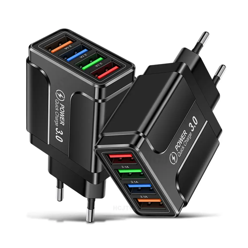 4 USB Fast Charger for Mobile Phone Travel Charging Head - Image 5