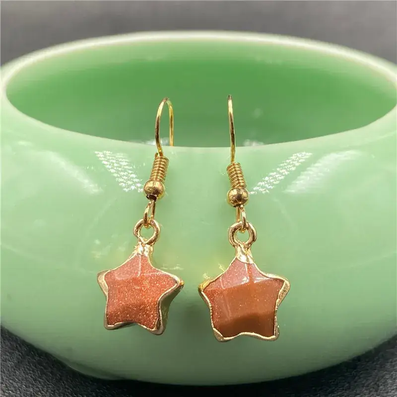 Little Star Crystal Jade Bag Phnom Penh Star Earrings - Image 10
