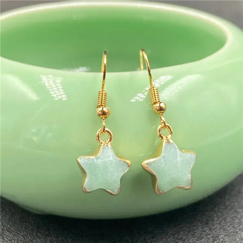 Little Star Crystal Jade Bag Phnom Penh Star Earrings - Image 5