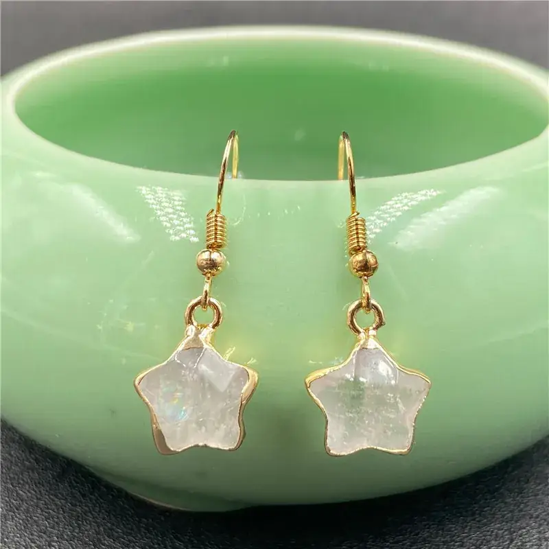 Little Star Crystal Jade Bag Phnom Penh Star Earrings - Image 8