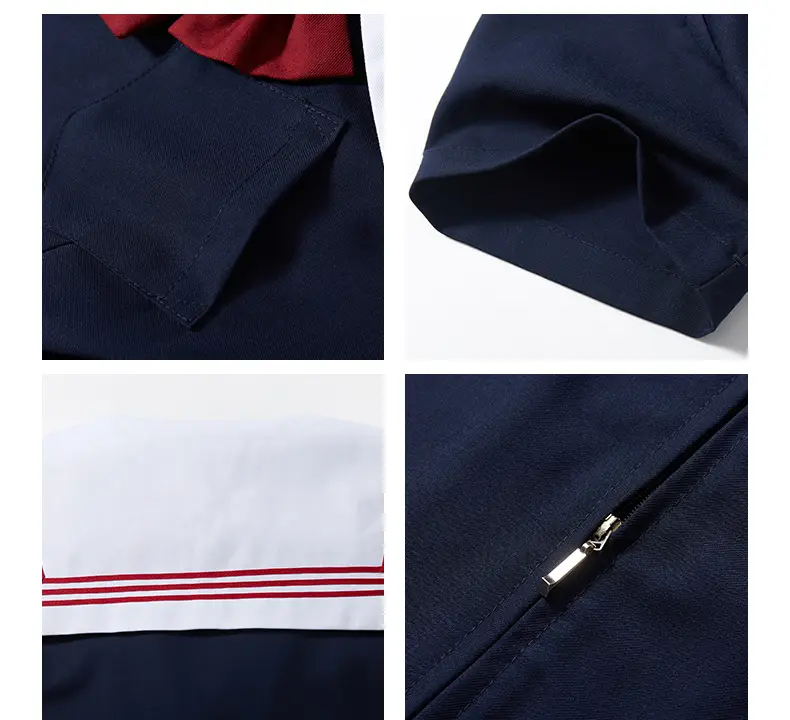 JK Sailor Suit Navy Blue Pleated Skirt Set — feature 10
