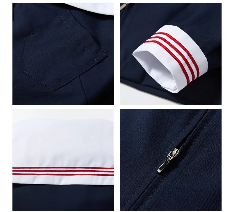 JK Sailor Suit Navy Blue Pleated Skirt Set — feature 12