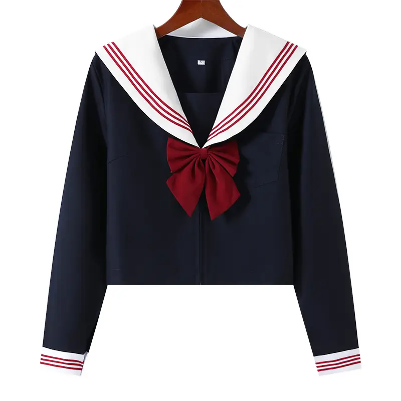 Long-sleeved top (bow tie)