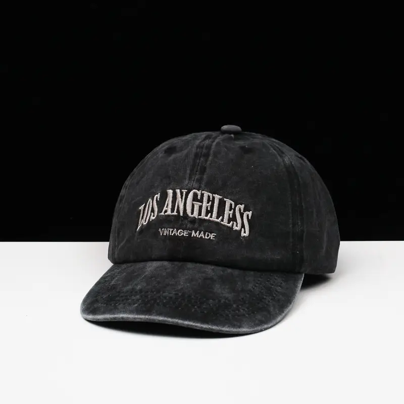 Men's Wash Black Angels Cap Spring Summer — feature 2