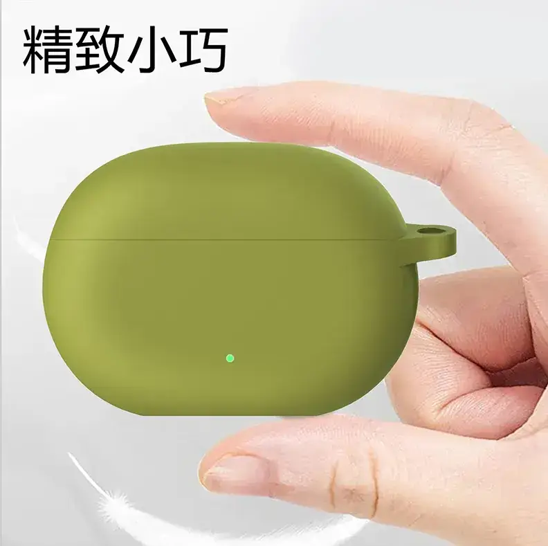 Wireless Bluetooth Earbuds in Green Silicone Storage Case - Image 15