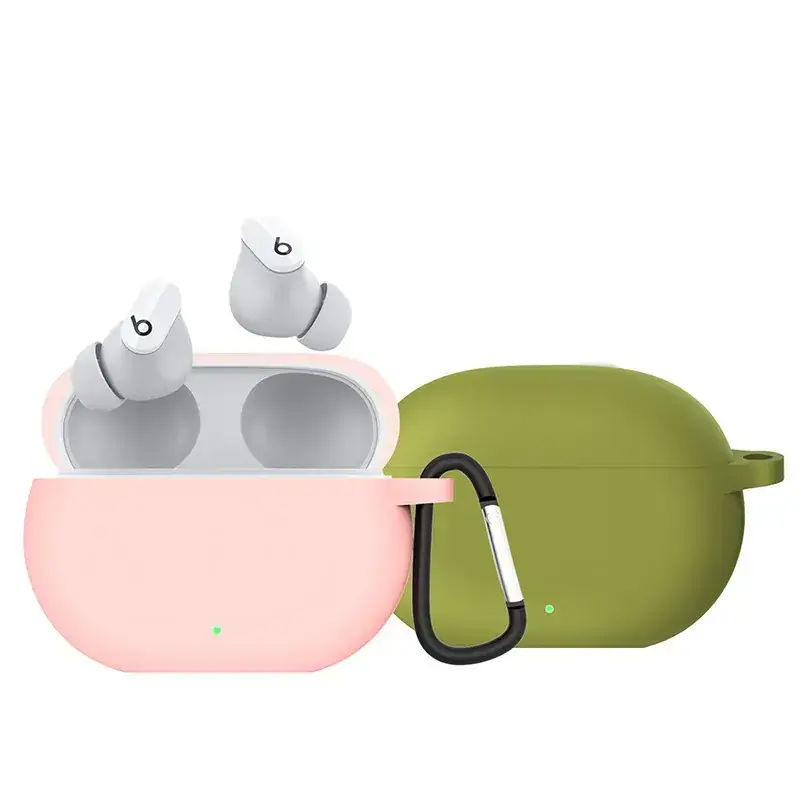 Wireless Bluetooth Earbuds in Green Silicone Storage Case - Image 17