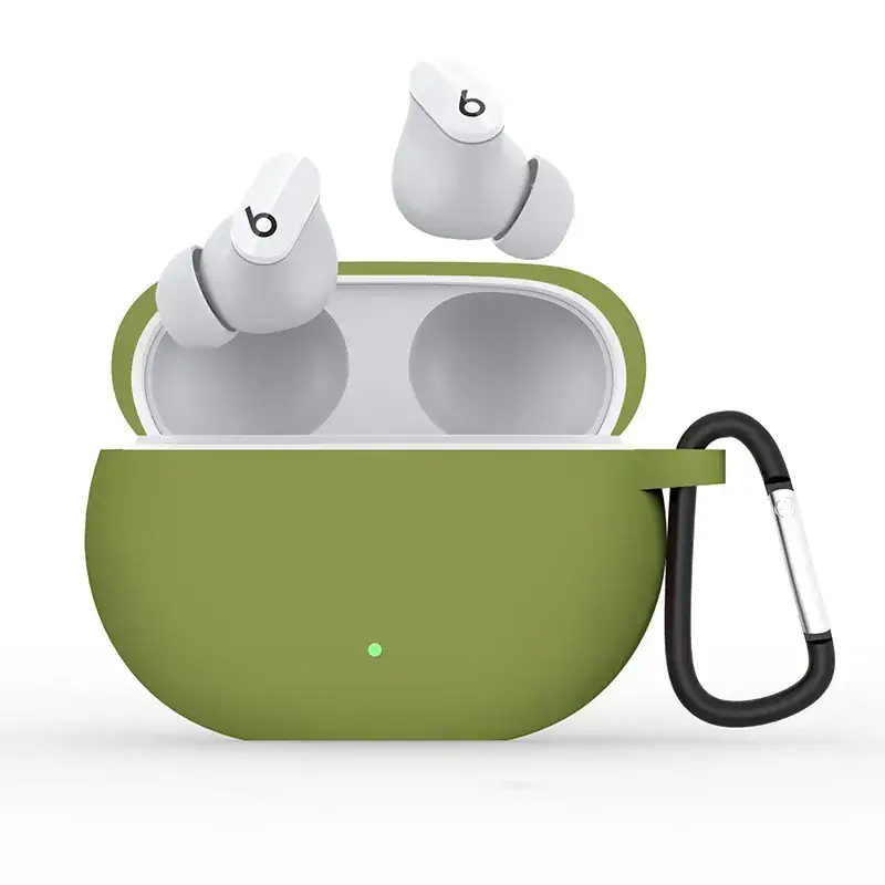 Wireless Bluetooth Earbuds in Green Silicone Storage Case - Image 8