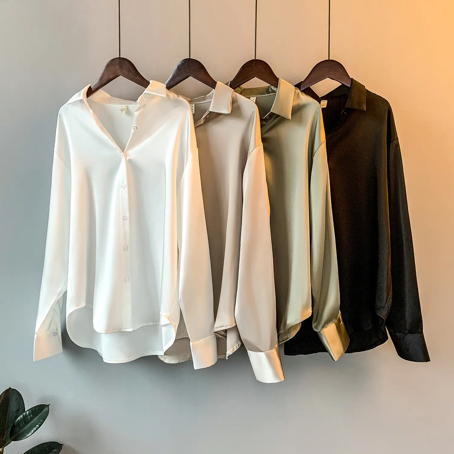 Long Sleeve Satin Shirt Women's 2025 Spring Summer Sun Protection — feature 1